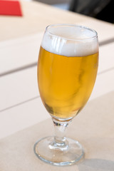Mug of blonde beer