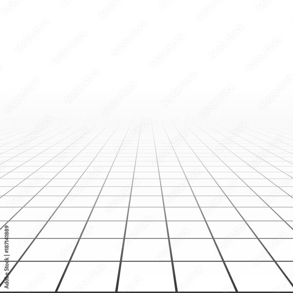 Poster Abstract background with a perspective grid. Vector illustration.