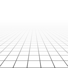 Abstract background with a perspective grid. Vector illustration.
