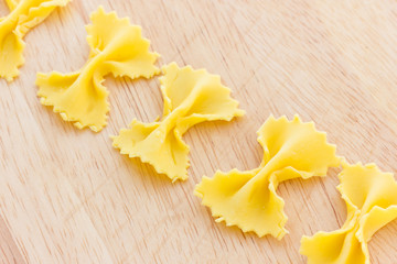 Farfalle pasta home made