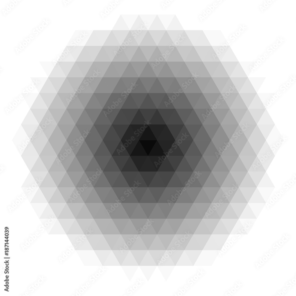 Aufkleber geometrical abstract template with triangles.