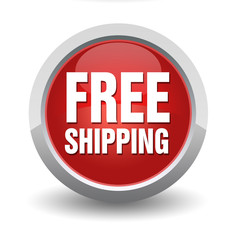 free shipping badge concept       3d illustration