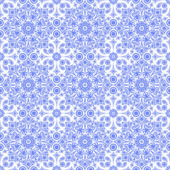 Seamless pattern. Blue and white seamless background. Light blue pattern. Abstract background, abstract pattern. Geometric pattern. Background for printed products, brochures, booklets, fabric. Eps 10