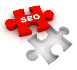 Fototapeta premium seo puzzle concept 3d illustration