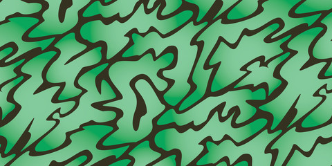 rectangular background of curved green shapes