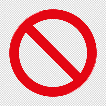 do not enter symbol transparent background