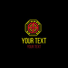 yin yang logo design vector