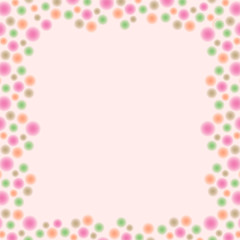 a frame of blurred balls in pink tones