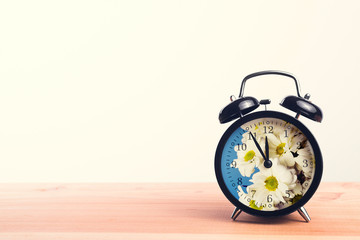 Alarm clock and Hello Spring concept