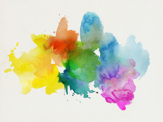 aquarell regenbogen abstrakt freigestellt
