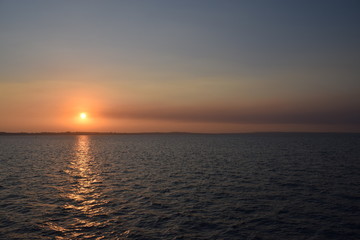 Obraz premium Magical sunset ocean