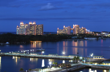 Fototapeta na wymiar View of Atlantis from Port of Nassau