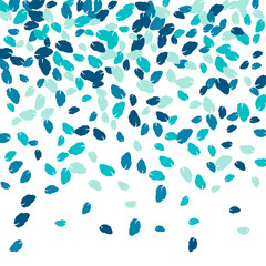 Naklejka na ściany i meble Vector Confetti Background Pattern. Element of design. Colored leaves on a white background