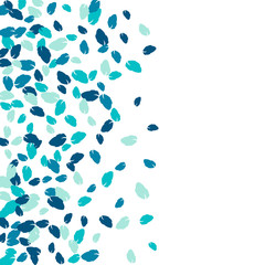 Vector Confetti Background Pattern. Element of design. Colored leaves on a white background