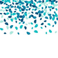 Vector Confetti Background Pattern. Element of design. Colored leaves on a white background