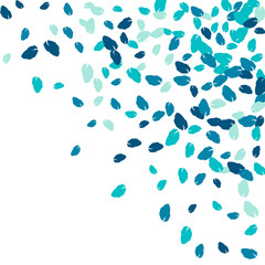 Vector Confetti Background Pattern. Element of design. Colored leaves on a white background