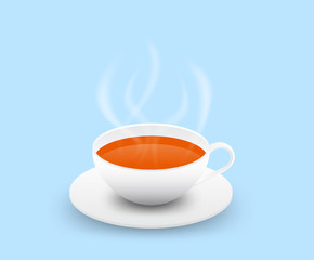 Hot tea cup