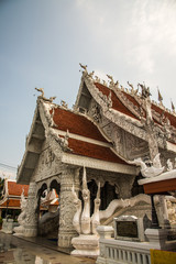 Beautiful church at Ming Muang temple in Nan province