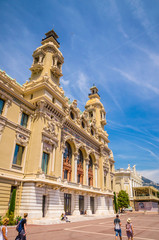 Fototapeta na wymiar Beautiful Casino de Monte-Carlo in Monte Carlo, Monaco