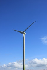 Wind turbine generating electricity