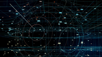 Global network concept. Abstract computer graphics.