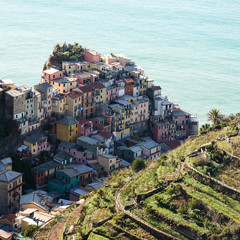 Beautiful little town on the coast of Italy, part of the Cinque Terre