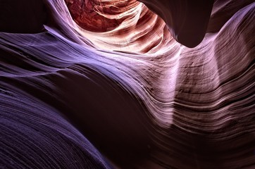 Obraz premium Sandstone Ripples--Natures way of making colorful sandstone appear as waves in a violent storm. Suitable for the travel industry, business offices, and hotel lobbies.