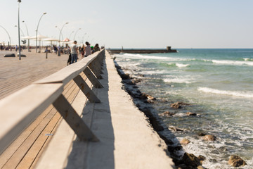 Fototapeta na wymiar At Tel Aviv port in Israel