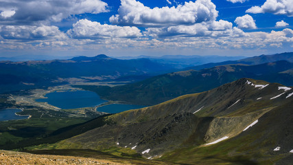 Twin lakes from Mt. Elbert