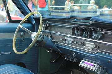 Vintage car dashboard