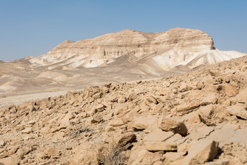 Fototapeta na wymiar Hiking in Dead Sea area in Israel