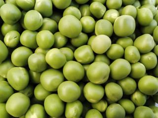 Full frame shot of Fresh organic green peas