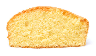 tasty muffin cake, isolated on white