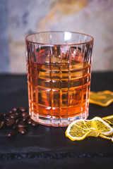 Close-up of alcohol in a glass.