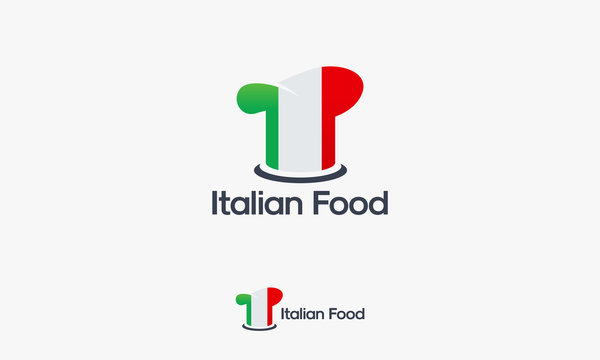 Italian Chef logo template, Italian Food logo designs vector