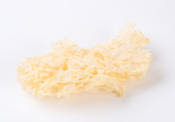 Tremella,chinese food,isolated on white background.