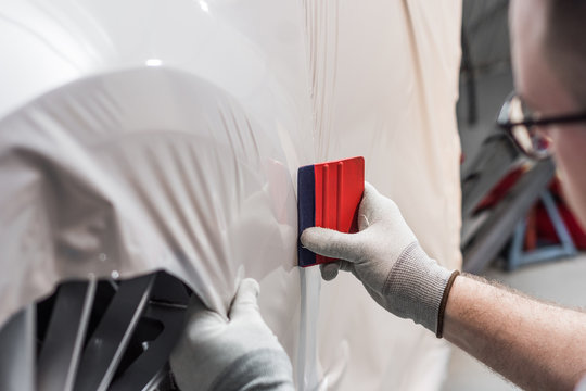 profi foliert auto mit gl&auml;nzender folie car wrapping auto folierung