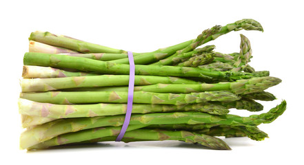 asparagus on a white background.