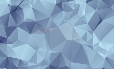Blue Light Polygonal Low polygon Triangle Pattern Background