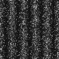 Obraz premium Amazing falling stars. Scatter vertical lines with amazing falling stars on black background. Great Vector illustration.