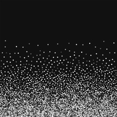 Round gold glitter. Scatter bottom gradient with round gold glitter on black background. Attractive Vector illustration.