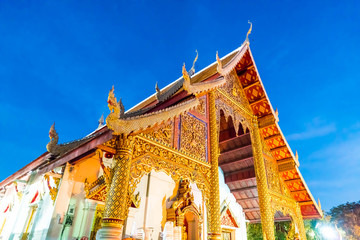 Obraz premium Wat Phra Singh in Chiang Mai, Thailand.