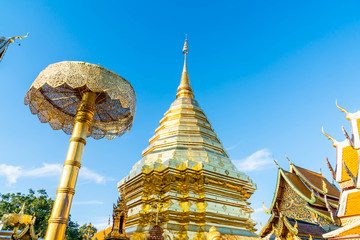 Beautiful architecture at Wat Phra That Doi Suthep in Chiang Mai