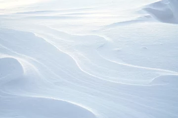 Papier Peint photo Hiver close on drift snow background, winter seasonal scene