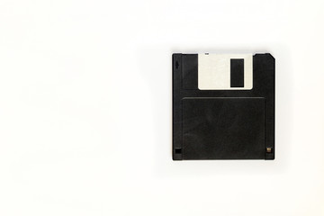 A Floppy disk on white background.