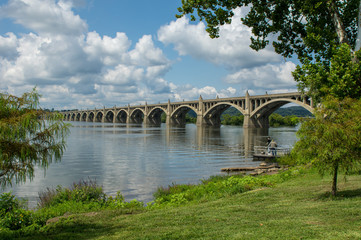 Fototapeta na wymiar Bridge over a River