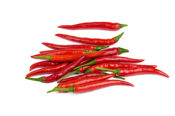 hot peppers isolated