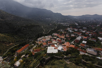 Fototapeta na wymiar Top View to Old town Bar in Montenegro