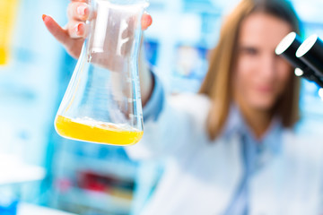 Eggs product research. Quality control processing foods.