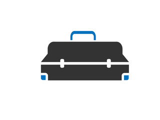 Modern Business Man Briefcase Icon